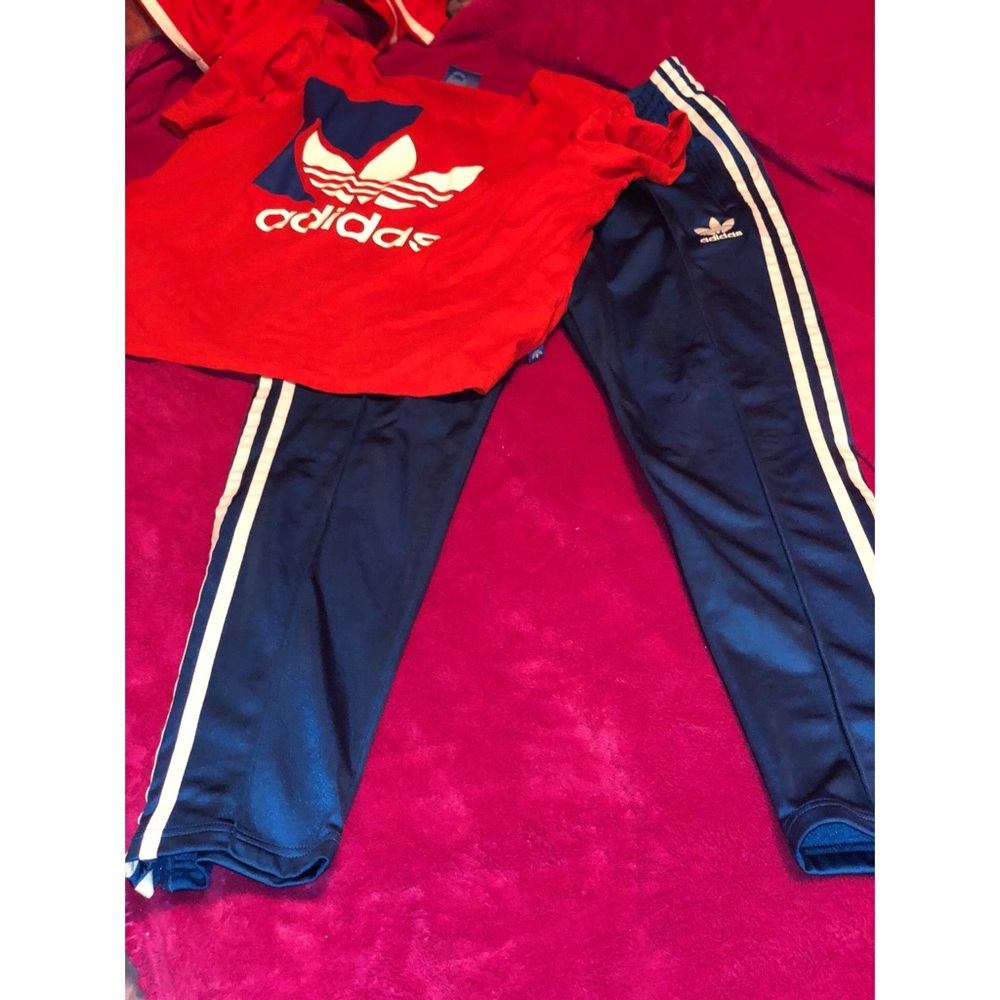 Adidas Track Pants & Tee